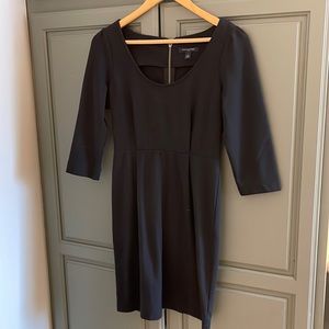 GUC Zipper Back Long Sleeve Dress